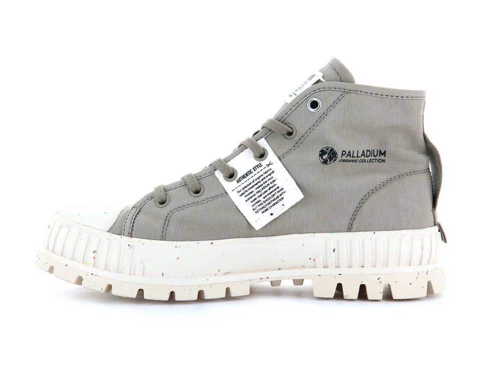 Zapatos Altas Palladium PALLASHOCK MID ORGANIC Mujer Dune | Costa Rica-80432